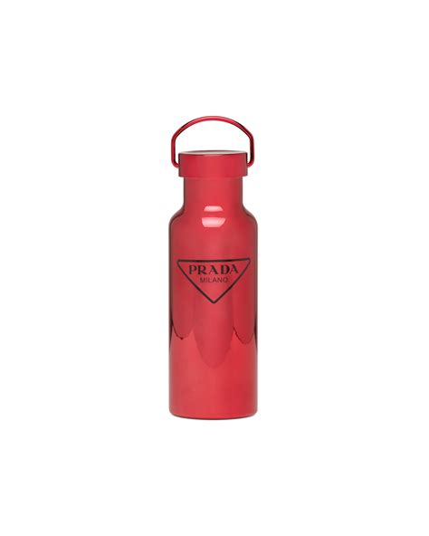 prada water bottle red|steel Prada water bottle.